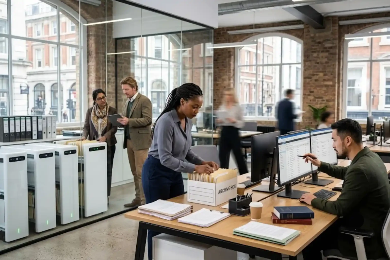 Legal Documents in the UK: Types, Legal Reports and How Official Records Work British legal professionals managing official legal documents in a modern office