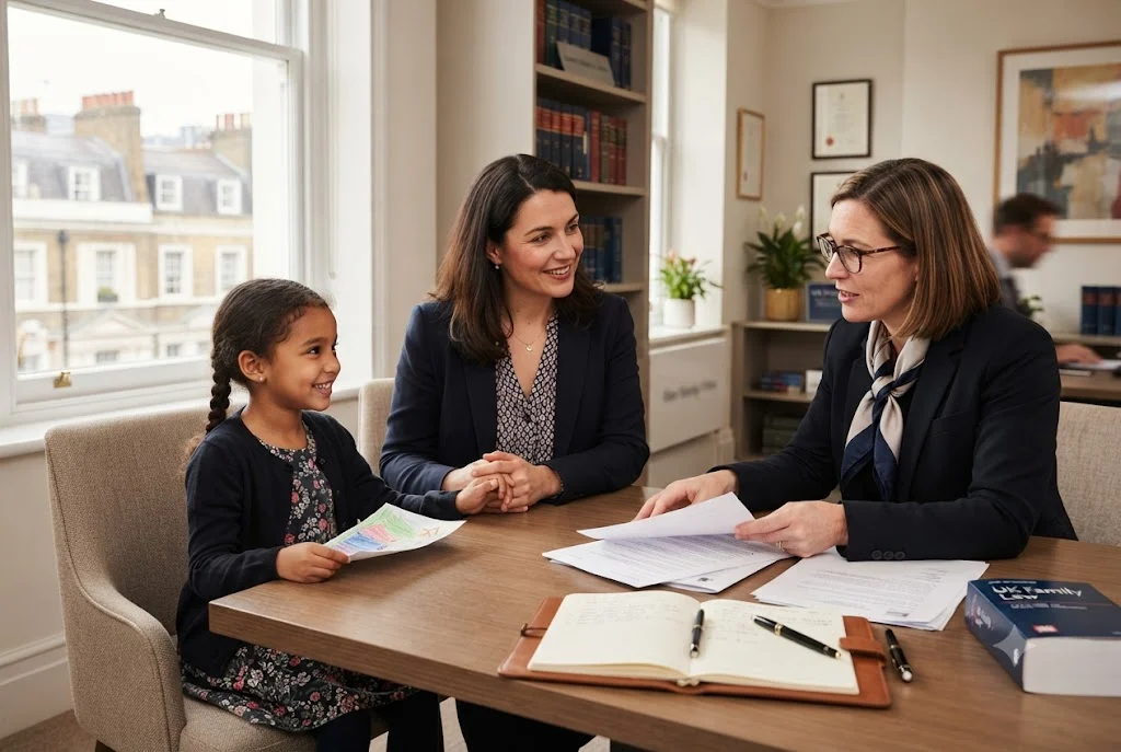 Special Guardianship Order: A Complete UK Guide Family discussing a special guardianship order with a UK solicitor