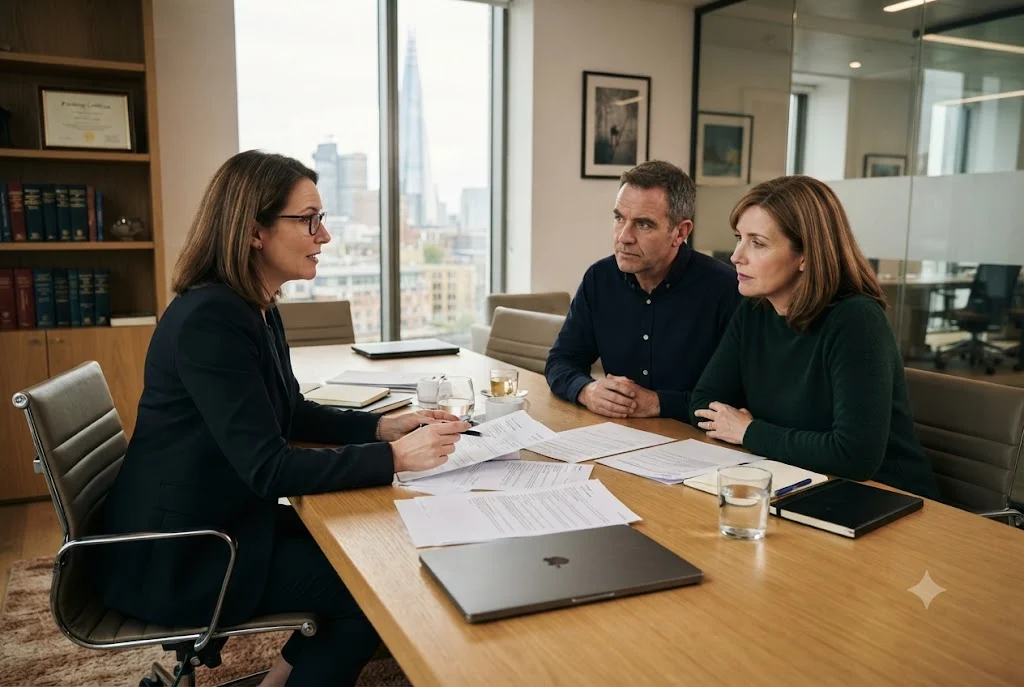 Spousal Maintenance UK: A Complete Guide to Financial Support After Divorce Solicitor explaining spousal maintenance UK during a divorce consultation