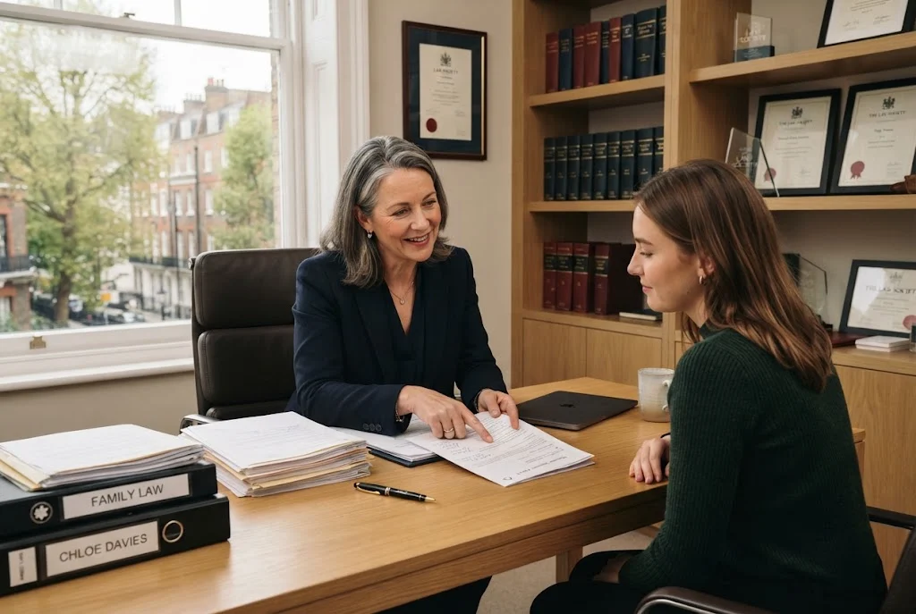 Family Lawyer: What They Do and How They Can Help Family lawyer providing legal advice during a UK family law consultation
