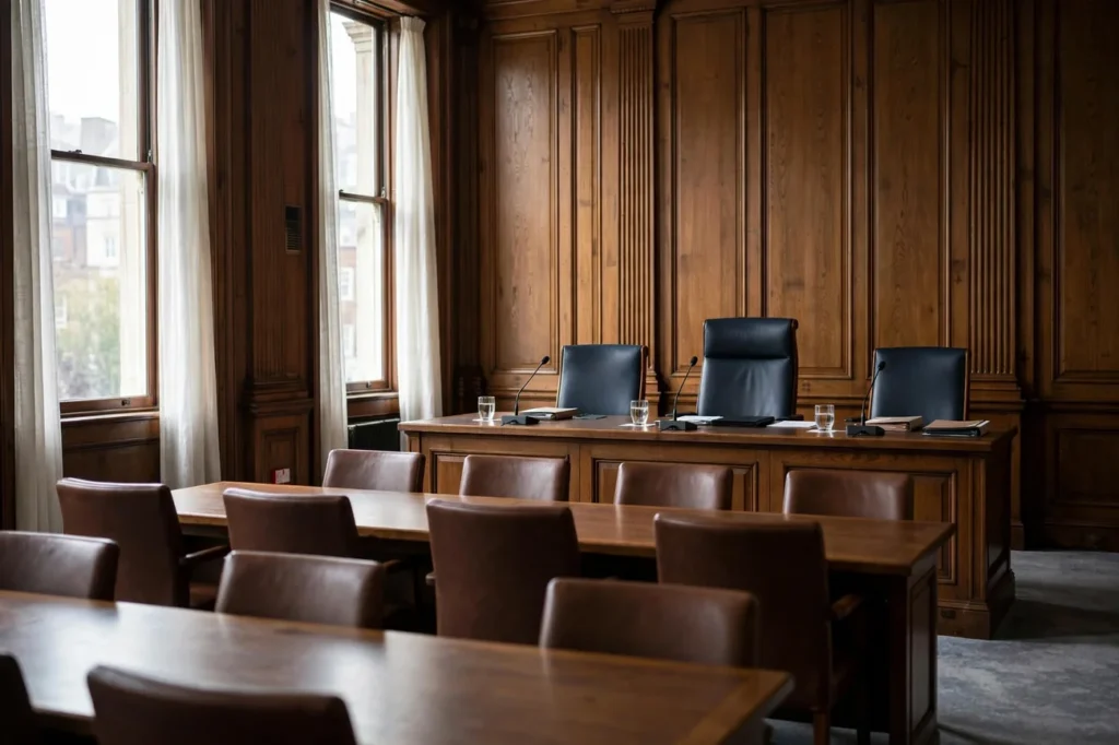 Employment Tribunal: A Complete Guide to the UK Process Employment tribunal hearing room in the UK