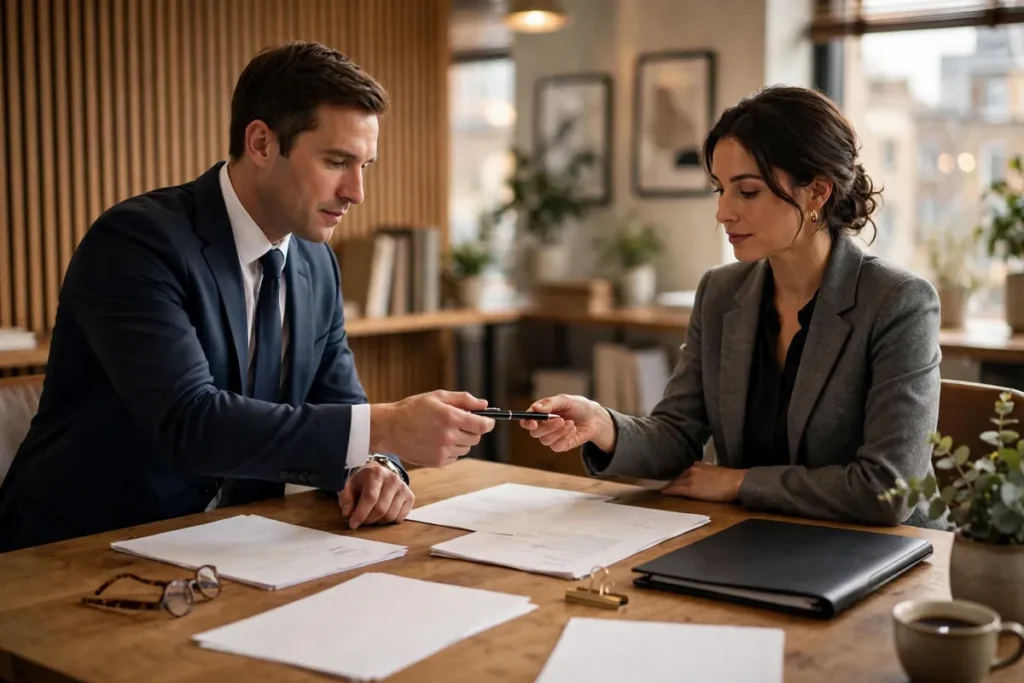 employment settlement agreement discussed between a solicitor and an employee in the UK