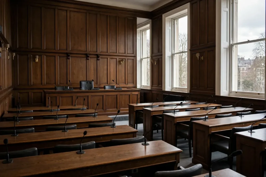Unfair Dismissal: A Complete Guide for UK Employees and Employers Unfair dismissal in the UK: an employment tribunal hearing room where unfair dismissal claims are decided